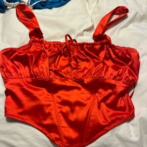Windsor Large satin corset top